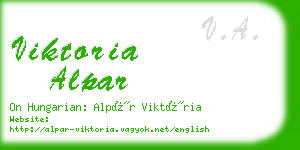 viktoria alpar business card